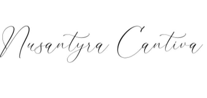 Nusantyra Cantiva Font Preview