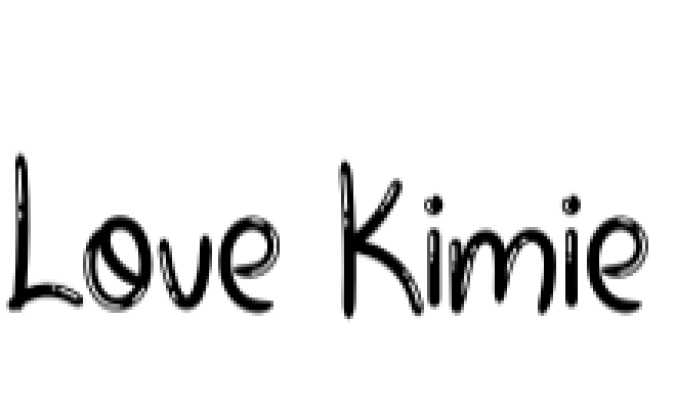 Love Kimie Font Preview