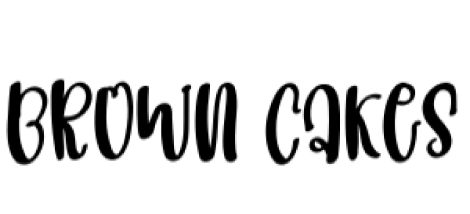 Brown Cakes Font Preview