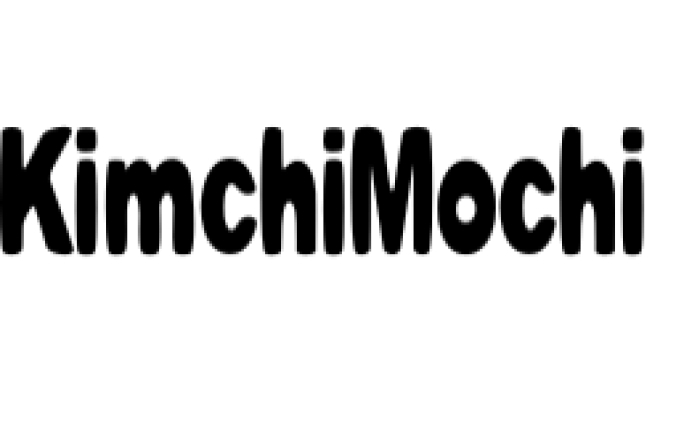 Kimchi Mochi Font Preview
