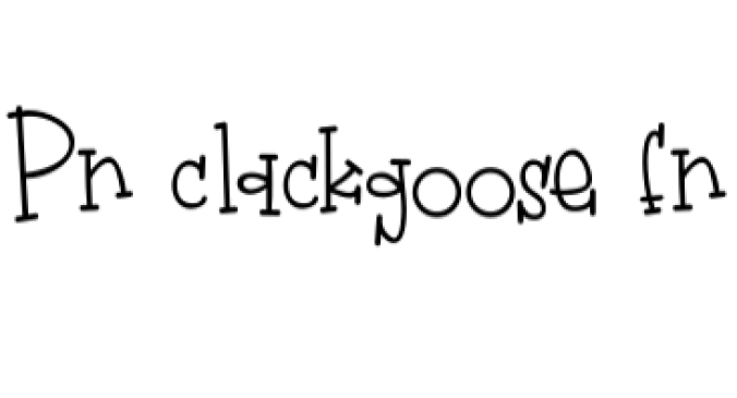 Clackhead Font Preview