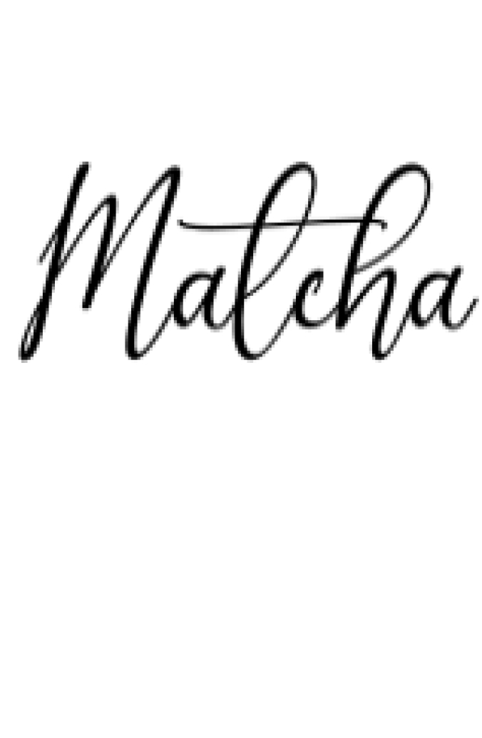 Matcha Font Preview