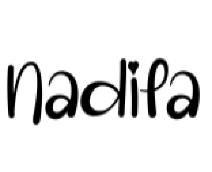 Nadila Font Preview