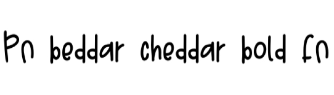 Beddar Cheddar Font Preview