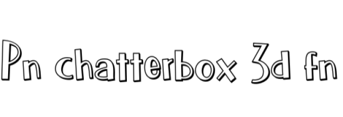 Chatterbox Font Preview