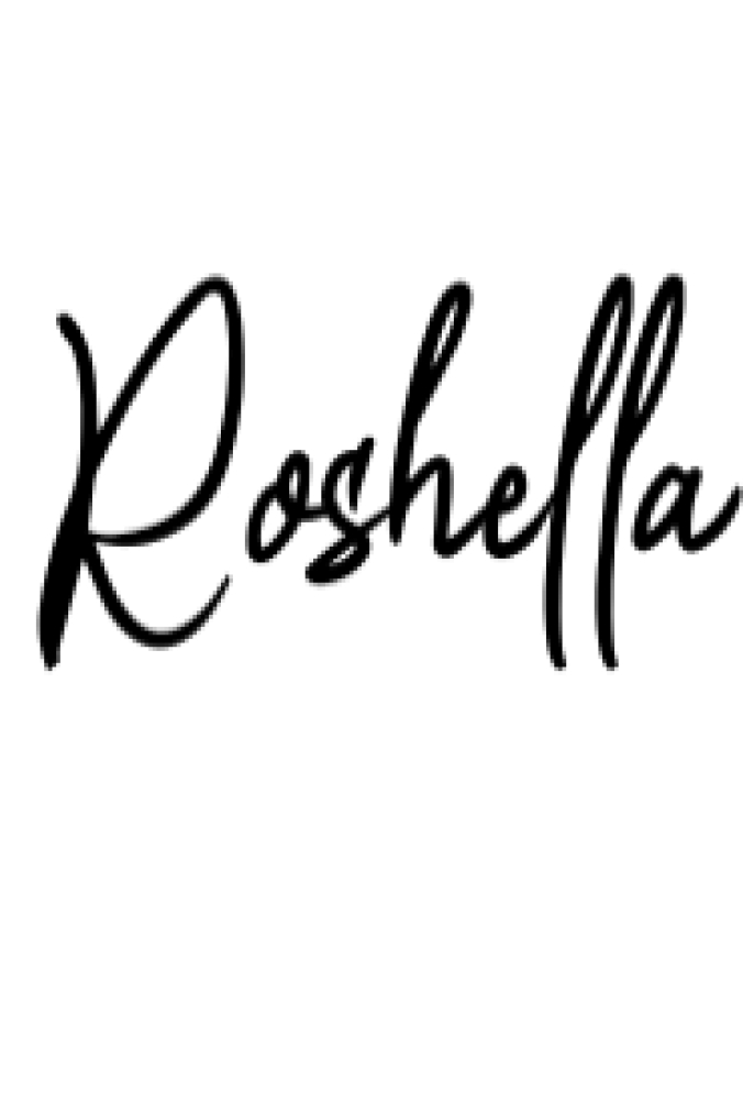 Roshella Font Preview