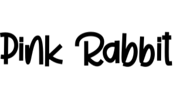 Pink Rabbit Font Preview