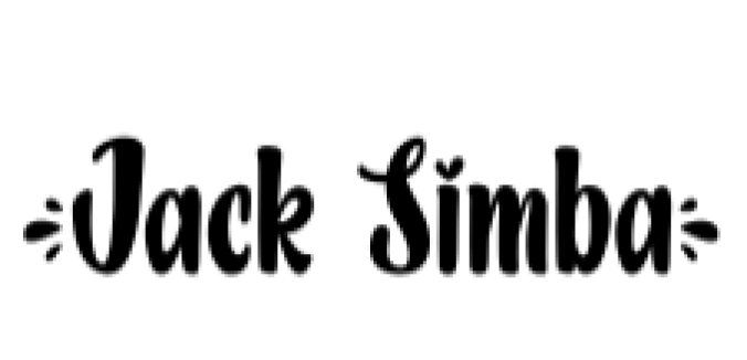 Jack Simba Font Preview