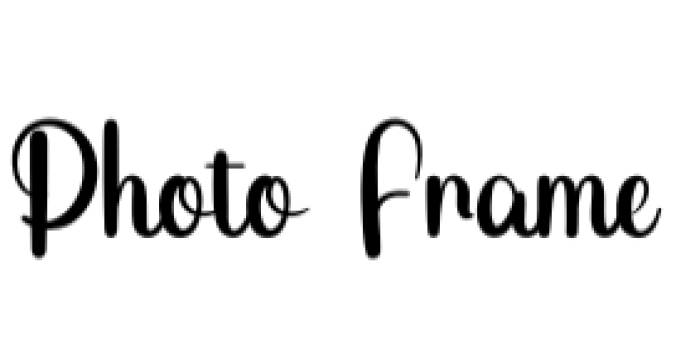 Photo Frame Font Preview