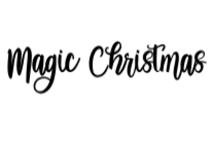 Magic Christmas Font Preview