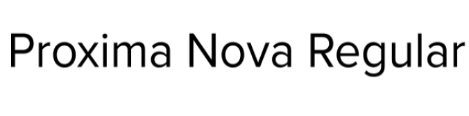 Proxima Nova Font Preview