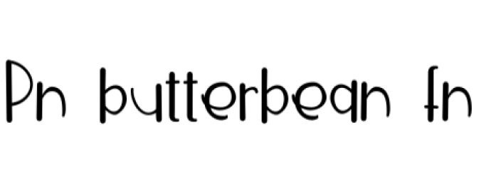 Butterbean Font Preview