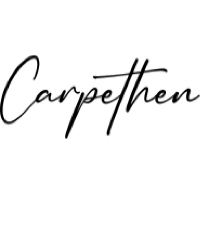 Carpethen Font Preview