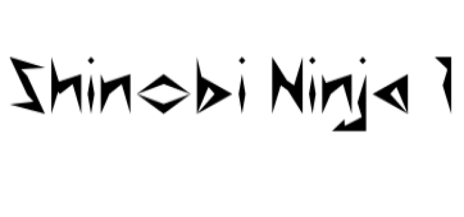 Shinobi Font Preview