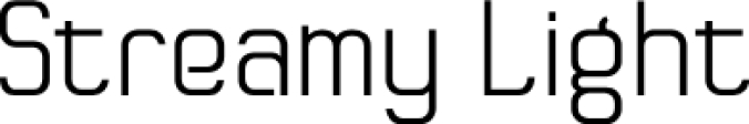 Streamy Ligh Font Preview