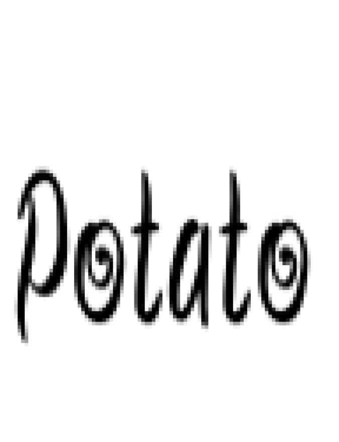 Potato Font Preview