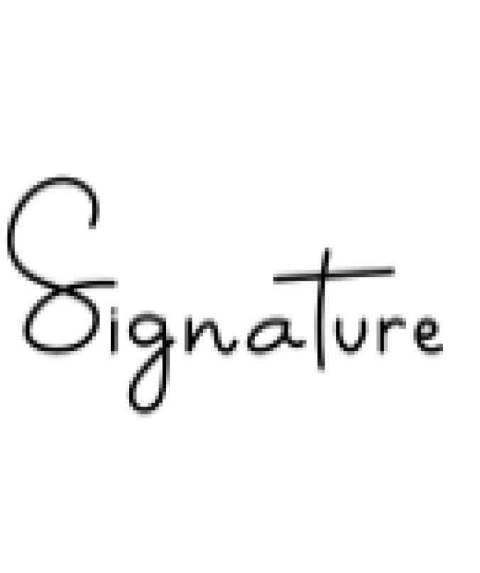 Signature Font Preview