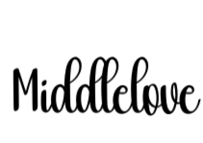 Middlelove Font Preview