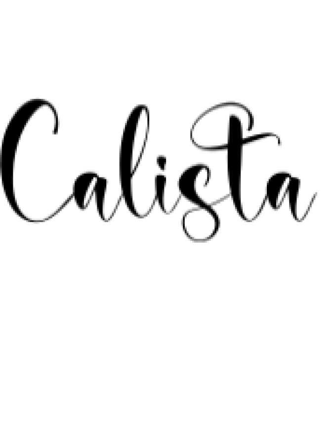 Calista Font Preview