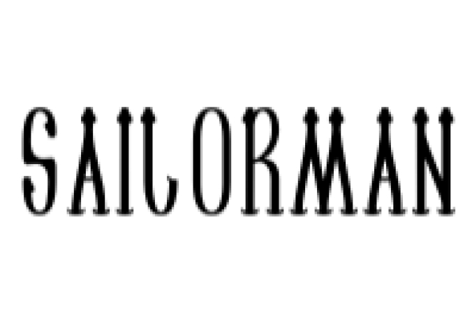 Sailorman Font Preview