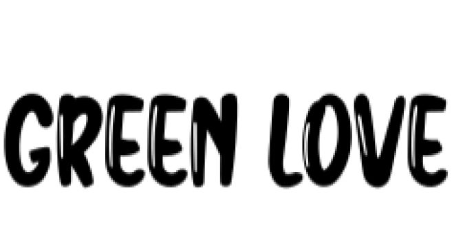 Green Love Font Preview