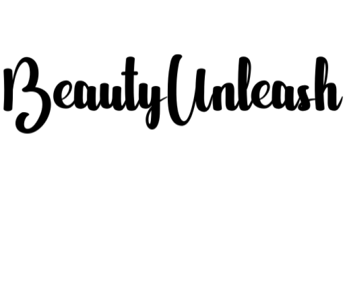 Beauty Unleash Font Preview