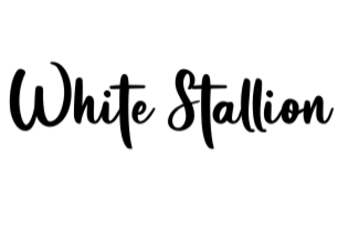 White Stallion Font Preview