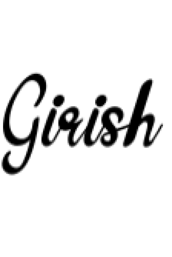 Girish Font Preview
