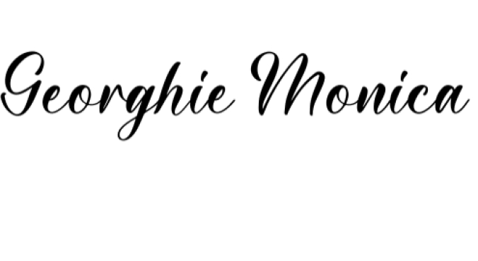 Georghie Monica Font Preview