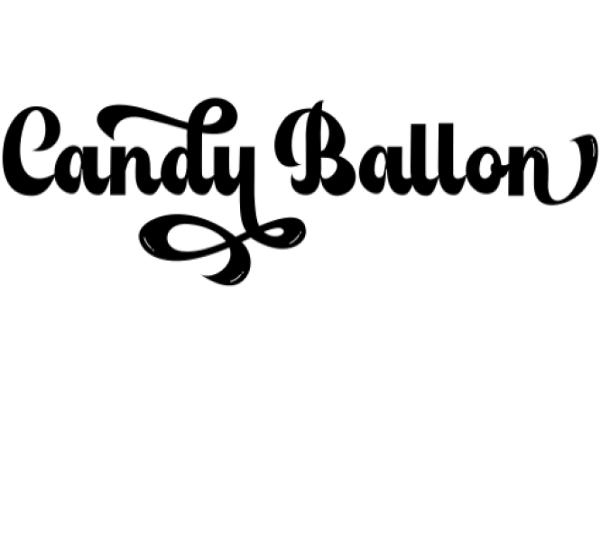 Candy Ballon Font Preview