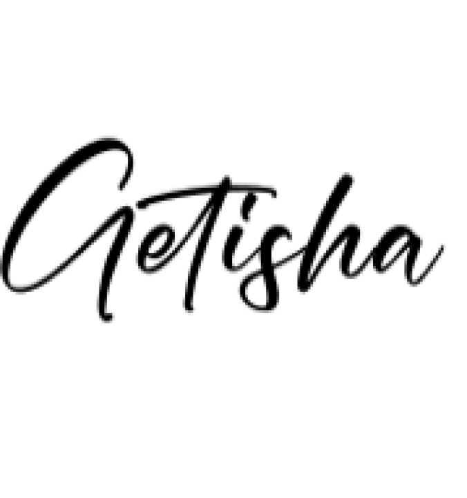 Getisha Font Preview
