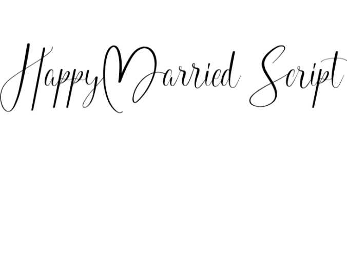 Happy Married Font Preview