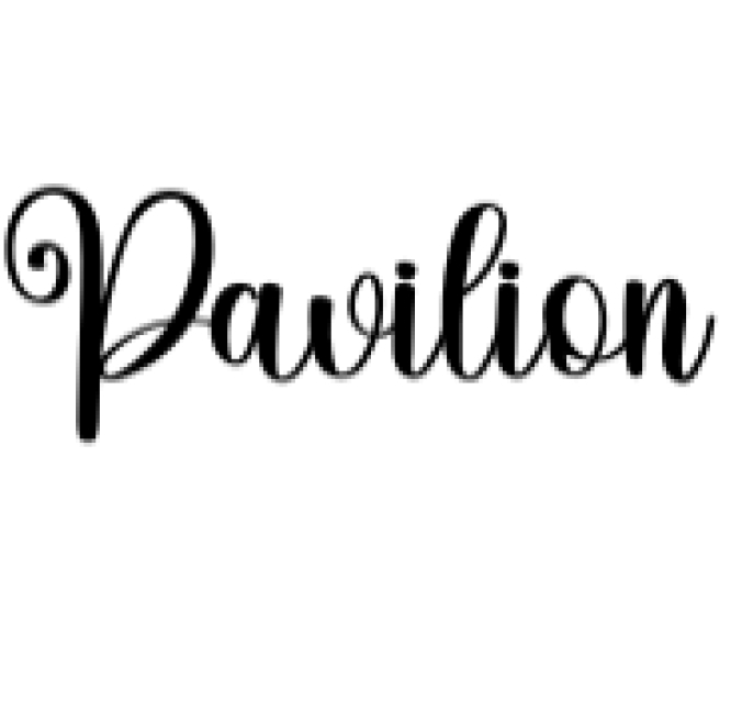 Pavilion Font Preview