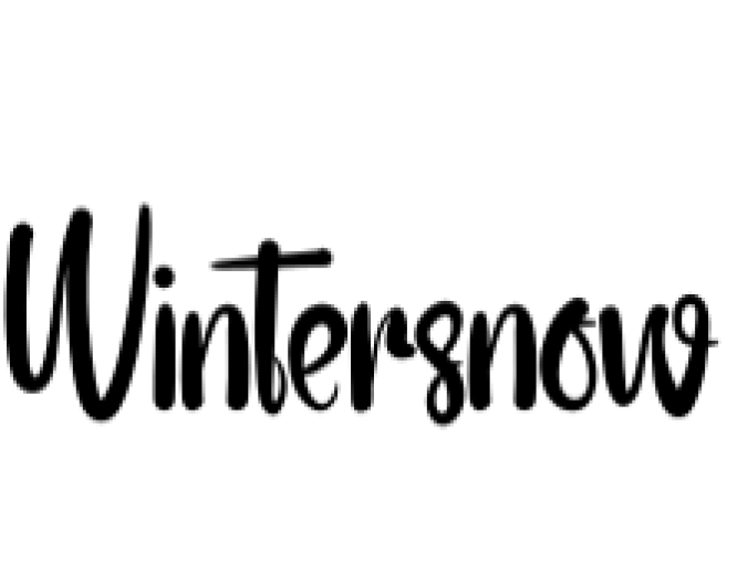 Wintersnow Font Preview