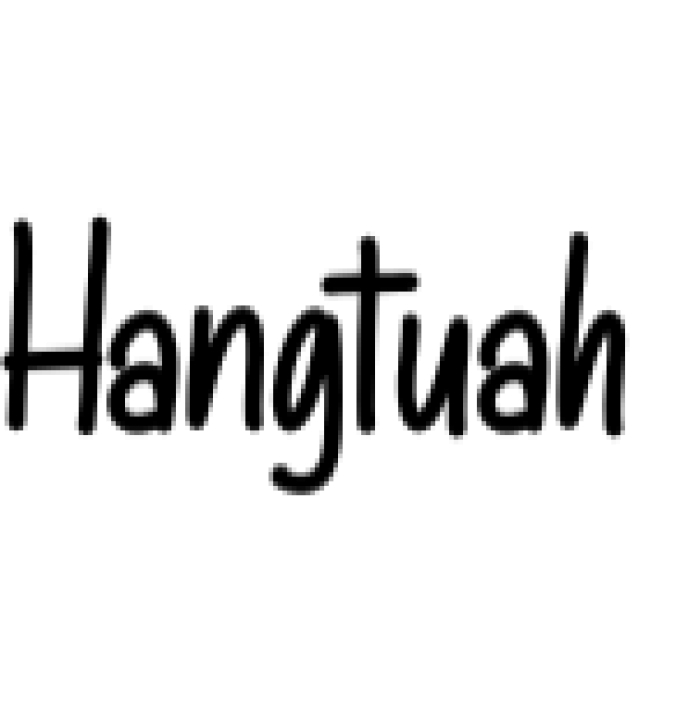 Hangtuah Font Preview