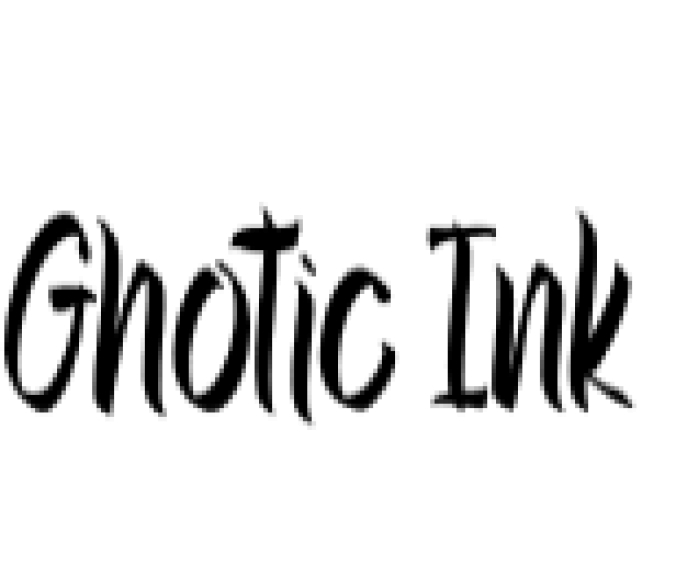 Ghotic Ink Font Preview