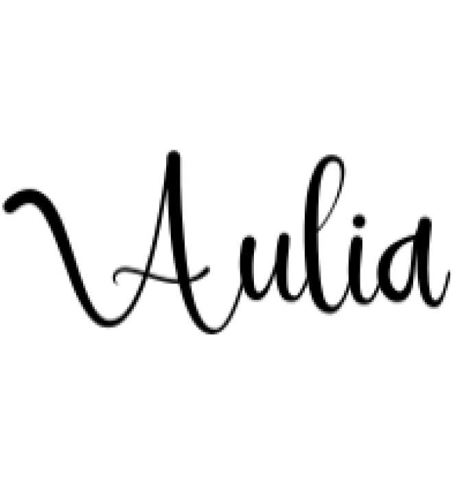 Aulia Font Preview