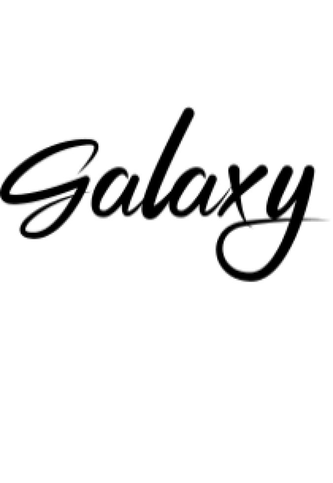 Galaxy Font Preview