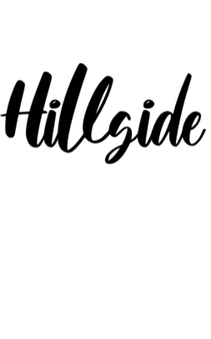 Hillside Font Preview