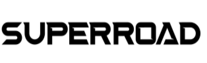 Super Road Font Preview