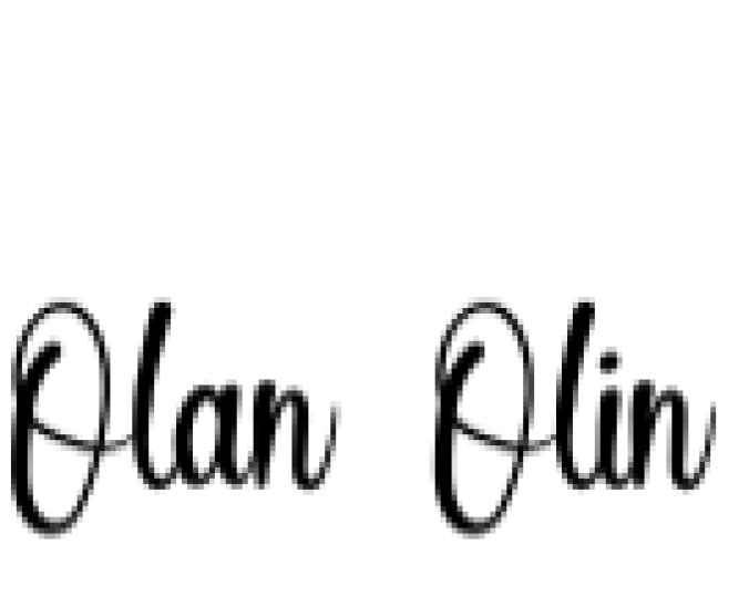 Olan Olin Font Preview