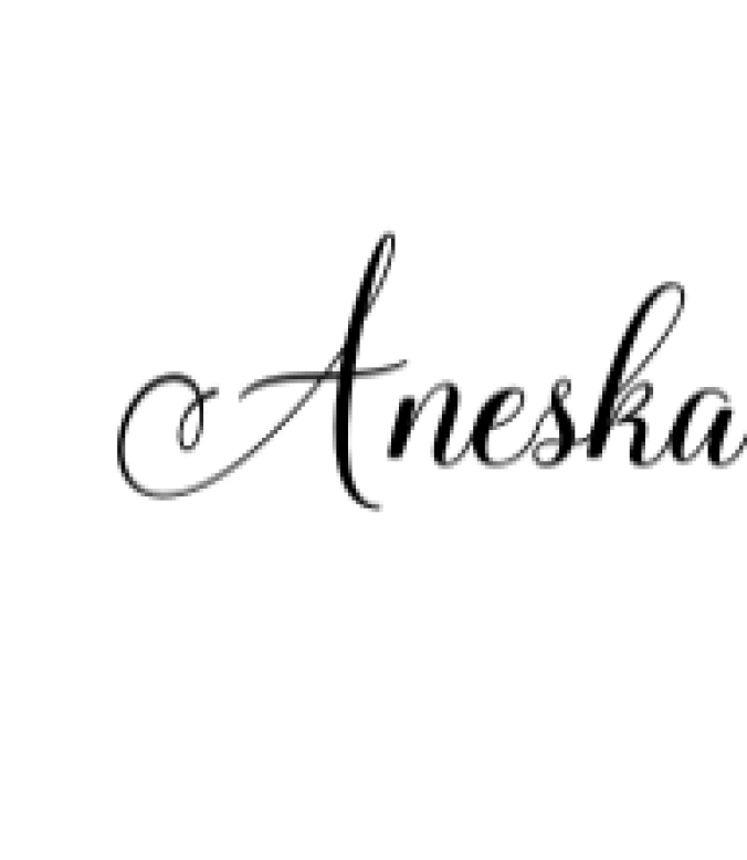 Aneska Font Preview