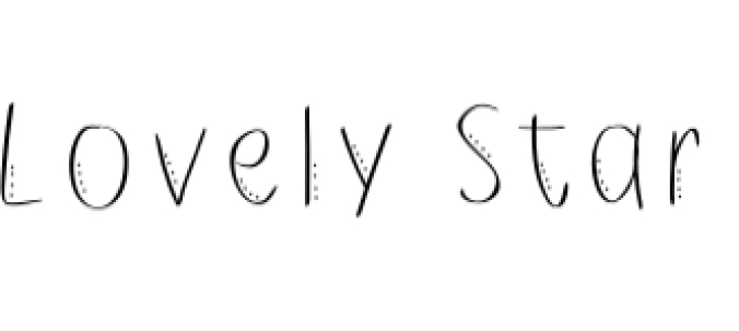 Lovely Star Font Preview