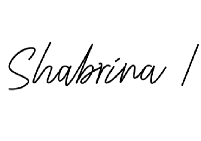 Shabrina Font Preview