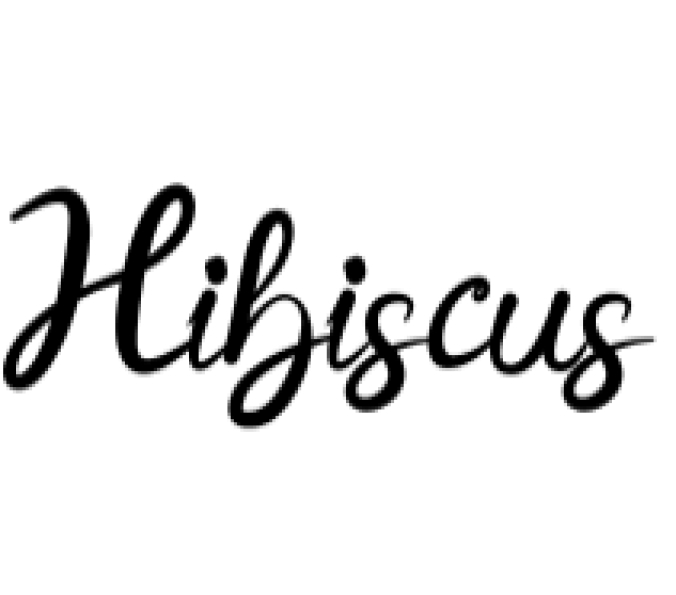 Hibiscus Font Preview