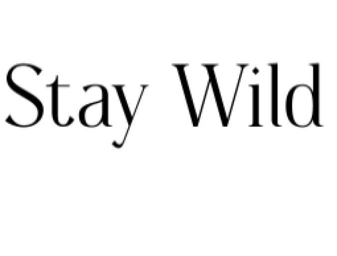 Stay Wild Font Preview