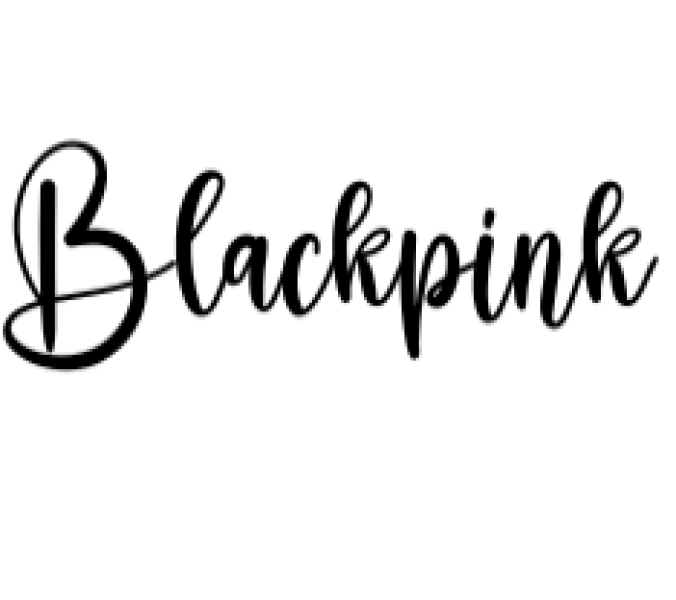 Blackpink Font Preview