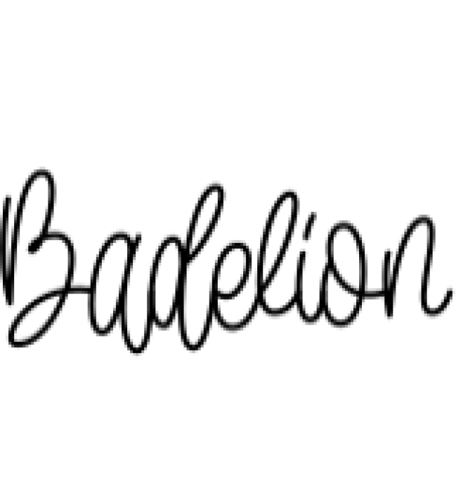 Badelion Font Preview