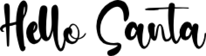 Hello Santa Font Preview