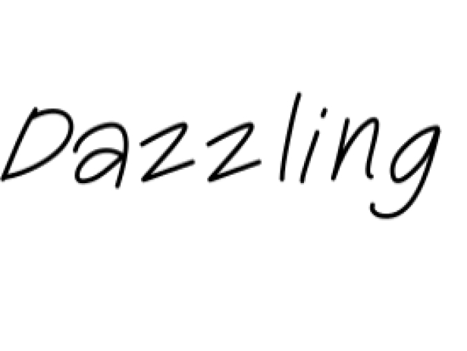 Dazzling Font Preview